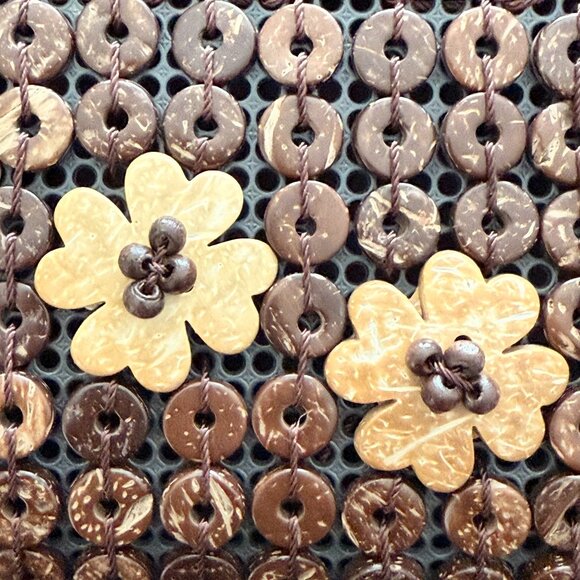 Coconut Shell Beaded Clutch / Wristlet Strap - Picture 6 of 6